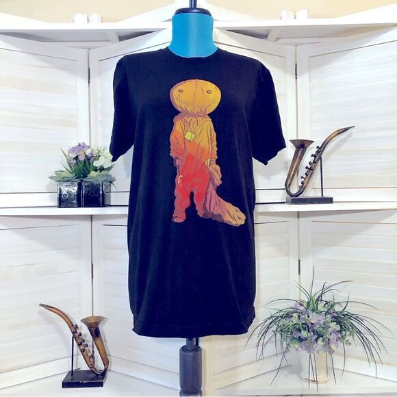 Ripple Junction Pumpkin Scarecrow Black Shirt - Medium - Picture 2 of 7